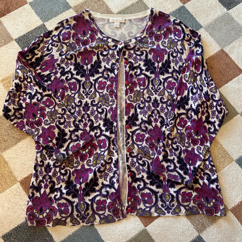 Floral Patterned Cardigan